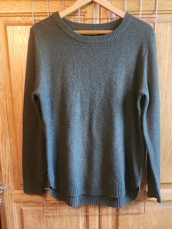 Pink Clover Sweaters - Olive Green Crewneck Sweater, Size XL